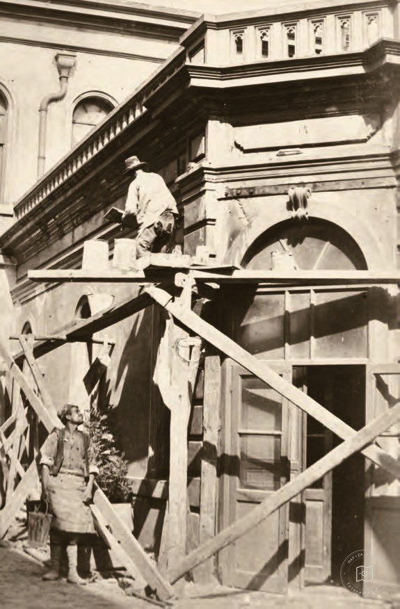 Repairs to the Ottoman Printing House after the 1894 earthquake
