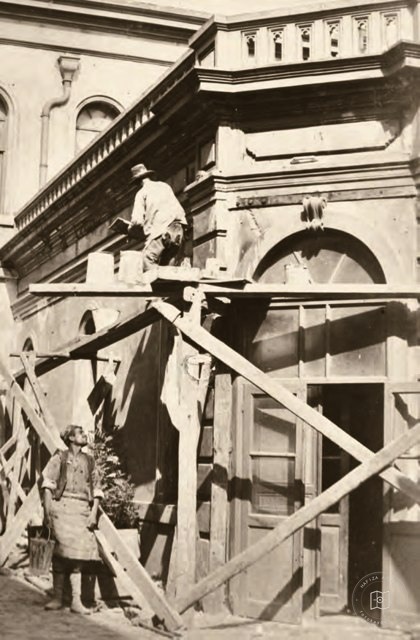 Repairs to the Ottoman Printing House after the 1894 earthquake