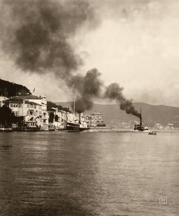 A steam ferry serving the Bosphorus