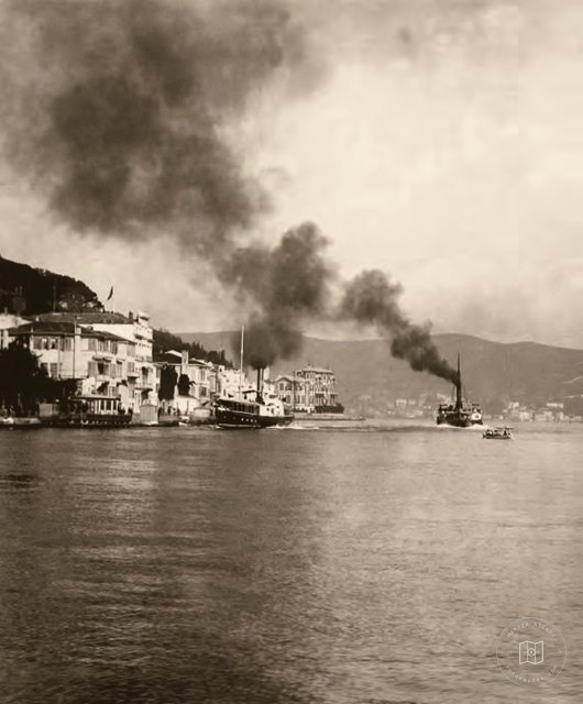A steam ferry serving the Bosphorus