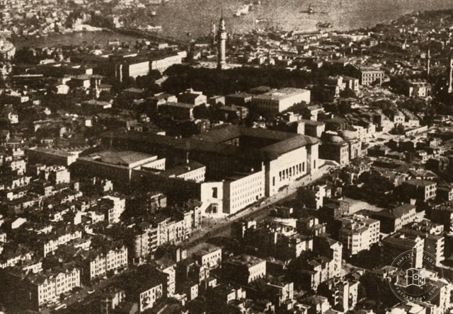 Aerial view of Beyazıt and Ordu Avenue