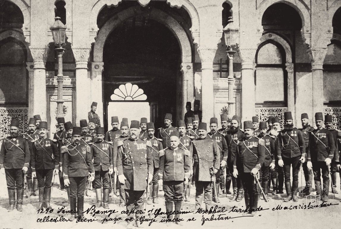 Ödön Széchenyi and the leaders of the Ottoman fire service