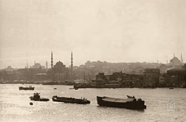 Walled city of Istanbul from the Golden Horn