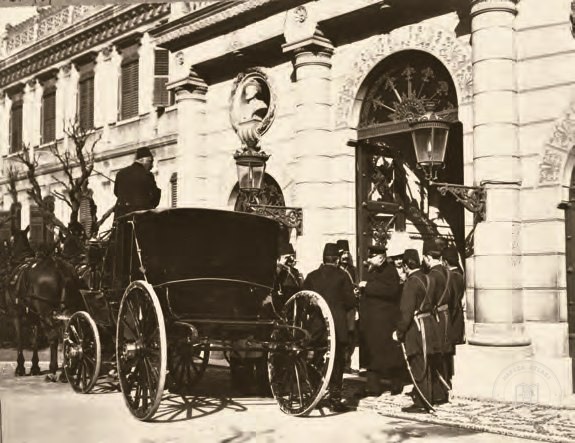King Ferdinand of Bulgaria visiting Istanbul in 1910