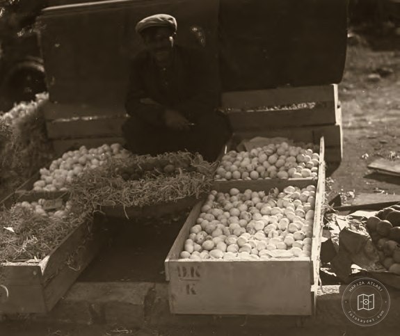 An egg seller in Istanbul