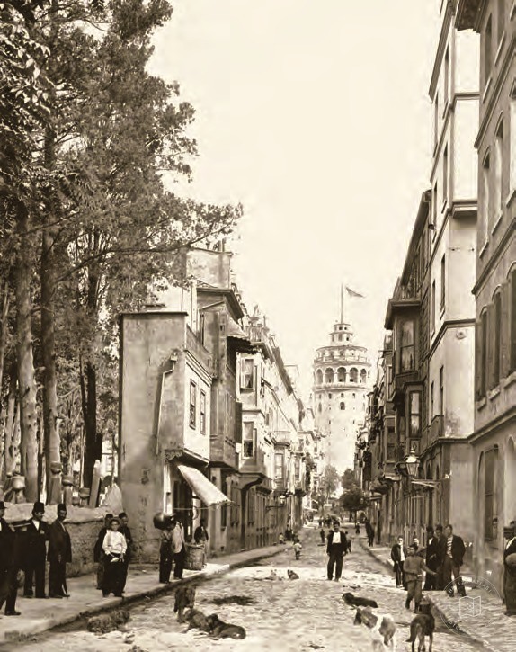 XIX. yüzyılda Galata’daki Büyük Hendek Sokağı