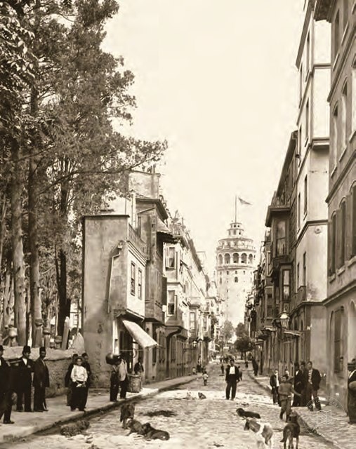 Büyük Hendek Street in nineteenth-century Galata