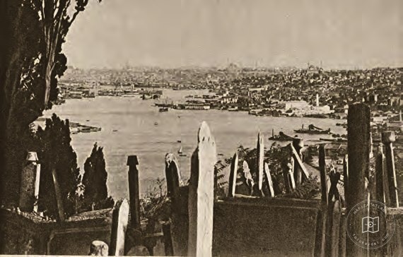 The Golden Horn and Istanbul from the hills of Eyüp