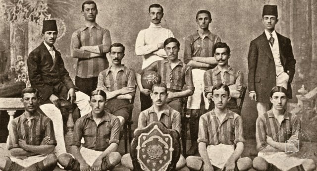 The Fenerbahçe football team, champions of the 1911–1912 season