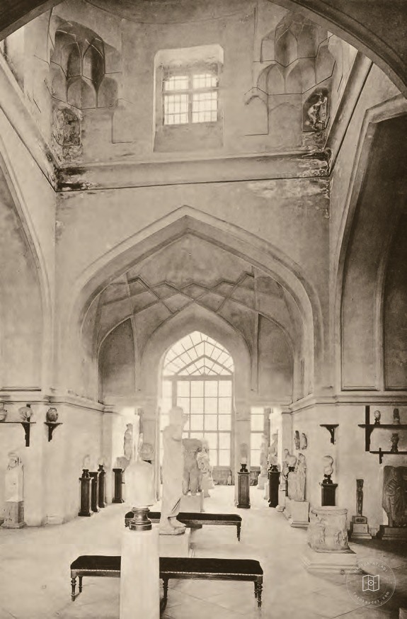 Historic exhibits in the Tiled Pavilion