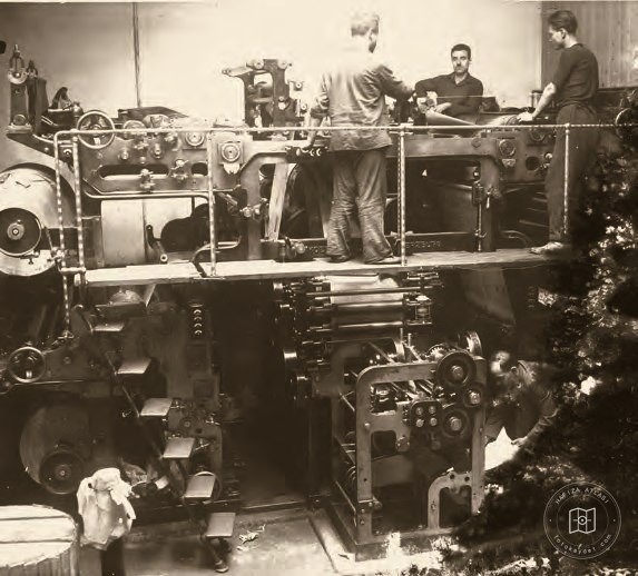 A printing house and its workers in Istanbul