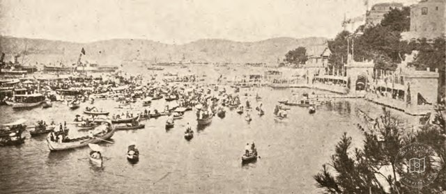 A rowing race in Büyükada