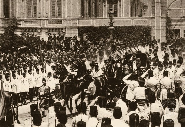 Abdülhamid II leaving Yıldız Palace for the Friday procession