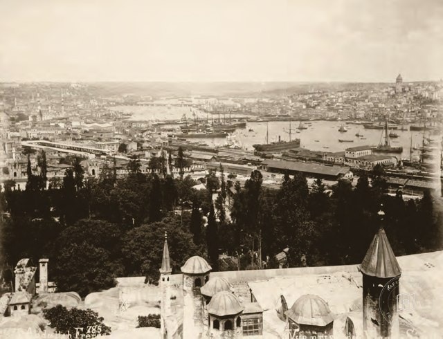 Both shores of the Golden Horn from Topkapı Palace