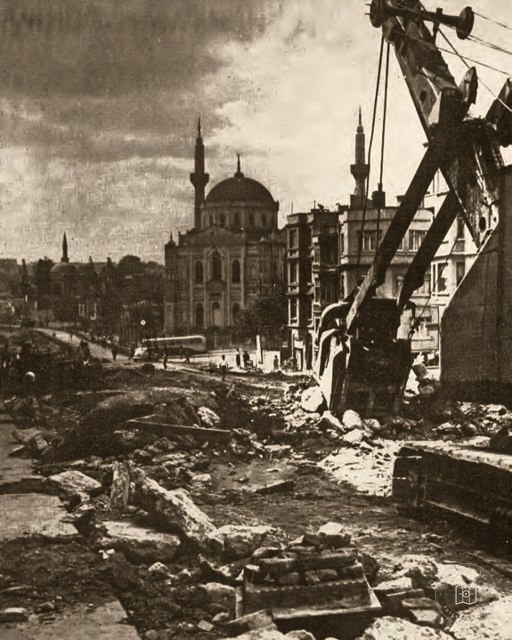Demolition and widening works on Ordu Avenue