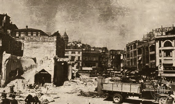 Expansion works in Karaköy Square