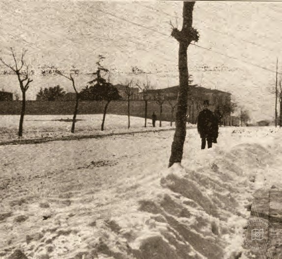 Nişantaşı ve çevresinde kış manzarası