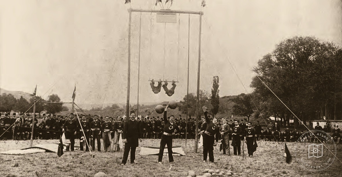 A gymnastics demonstration