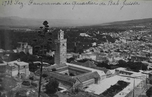 Fes — Bab Gissa Camii ve mahallesine yüksekten bakış