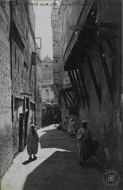 Fes — Fes el-Bali’nde sokak görünümü