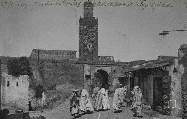 Fes — Mevlây Abdullah mahallesi ve Cedid Camii minaresi