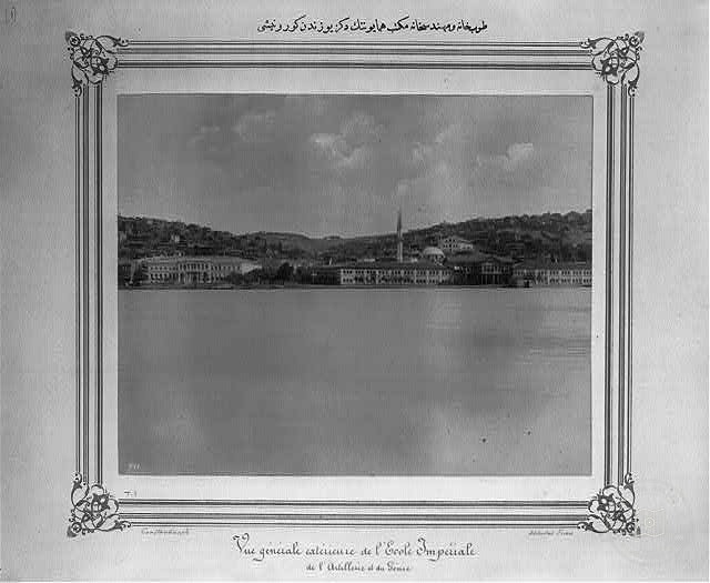 View from the sea of Tophane and the Imperial School of Engineering