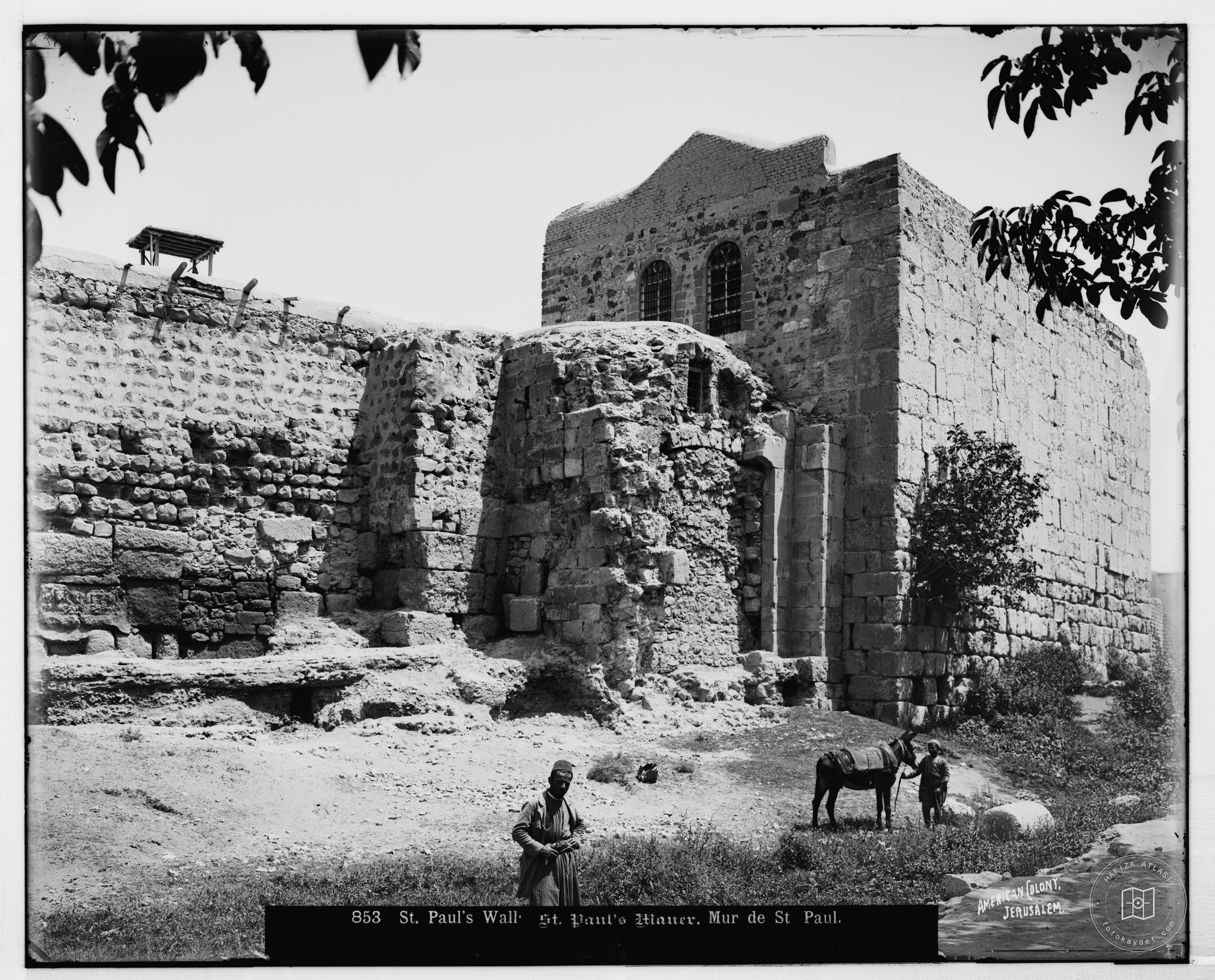 Damascus, Palmyra and Baalbek. Damascus, St. Paul's Wall. Acts 9:25