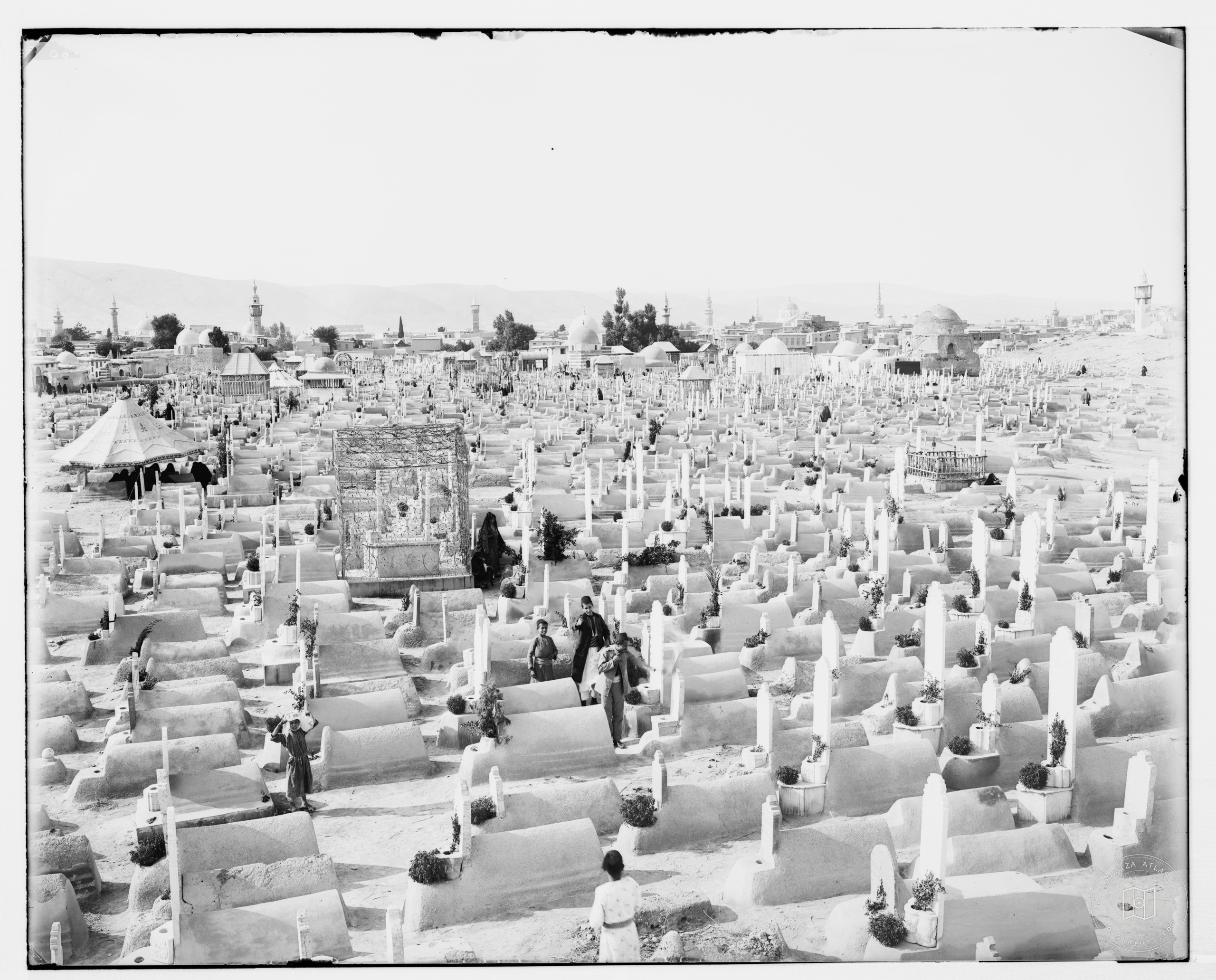 Damascus (Esh-Sham). Cemetery of the Meidan