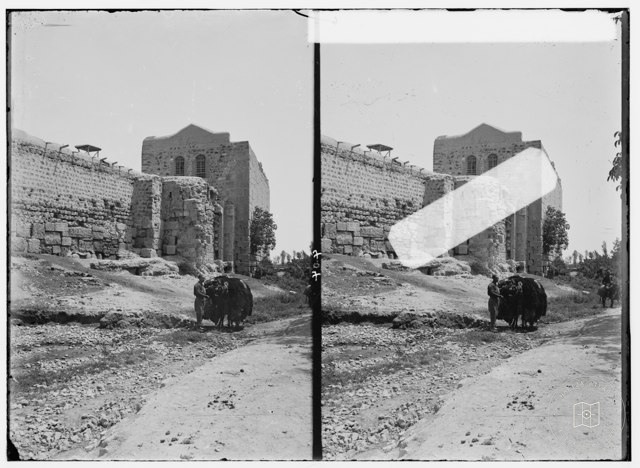 Damascus (Esh-Sham). Wall where St. Paul was let down in a basket