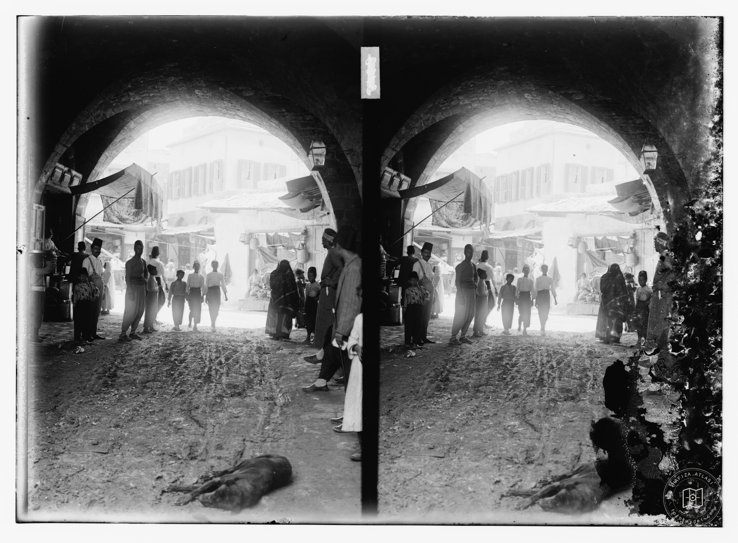 Arched street scene, Syria