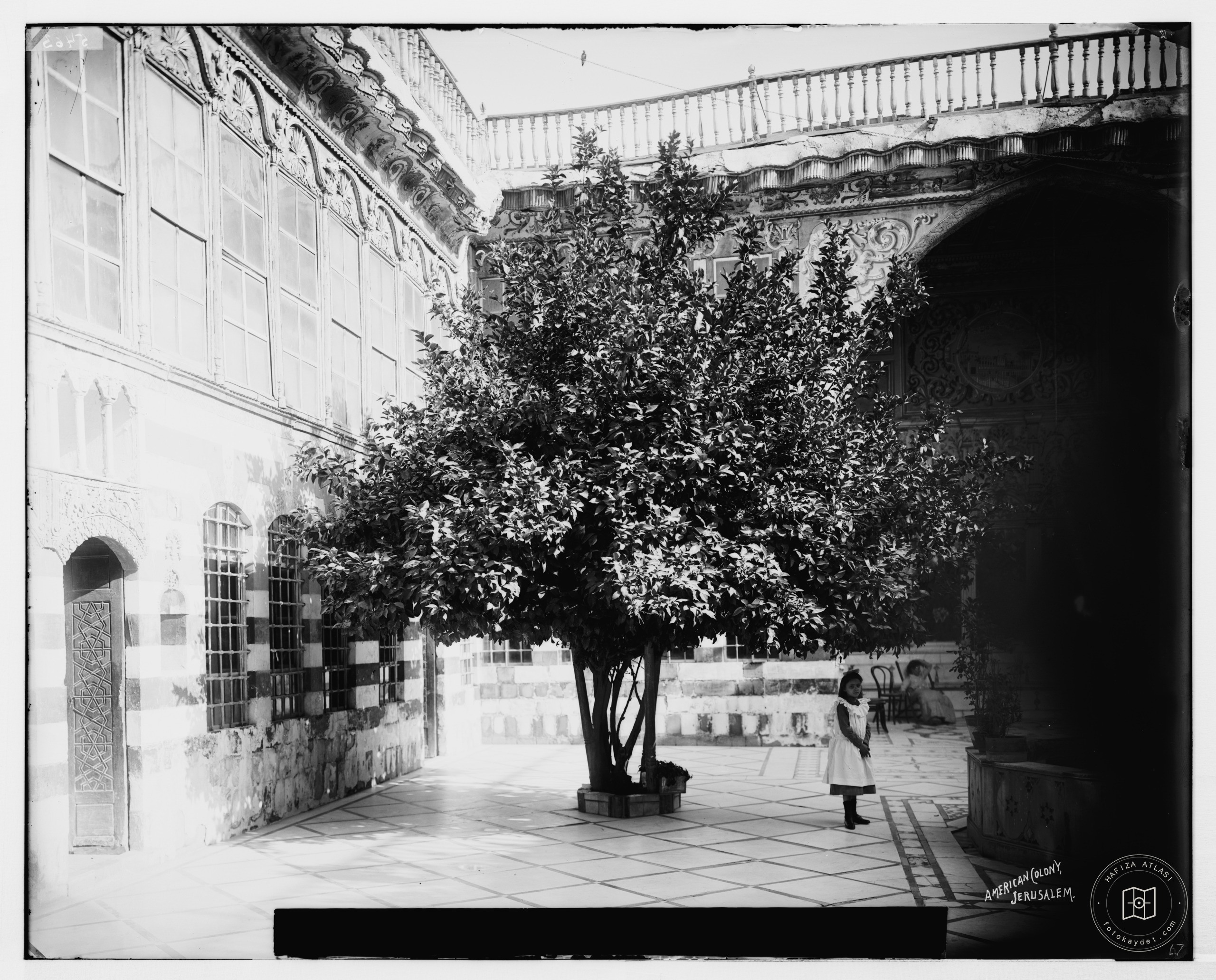 Damascus (Esh-Sham). Court of a Damascus home