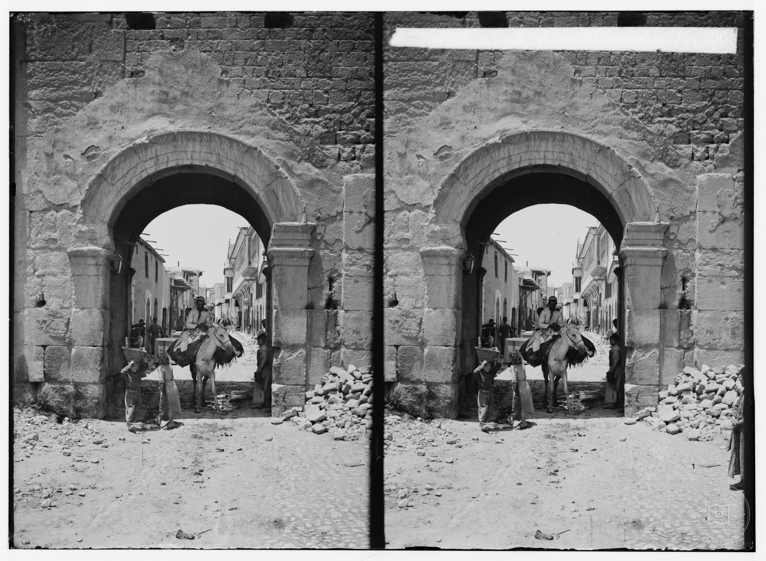 Damascus, Palmyra and Baalbek. Damascus, Bab Sherki, gateway to Straight Street. Acts 9:24