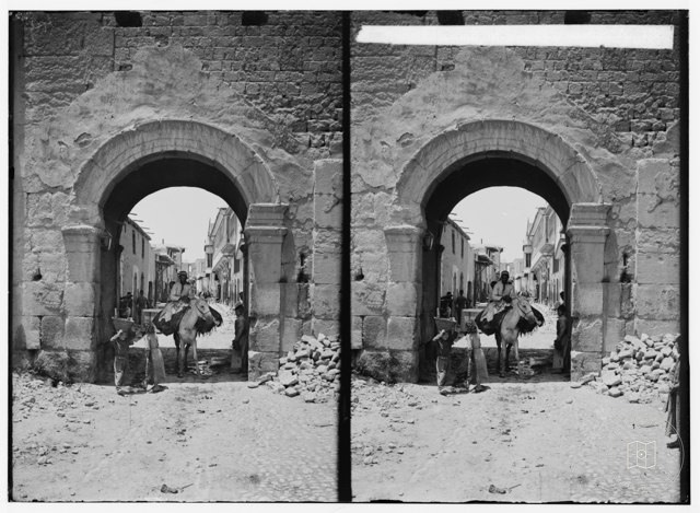 Damascus, Palmyra and Baalbek. Damascus, Bab Sherki, gateway to Straight Street. Acts 9:24
