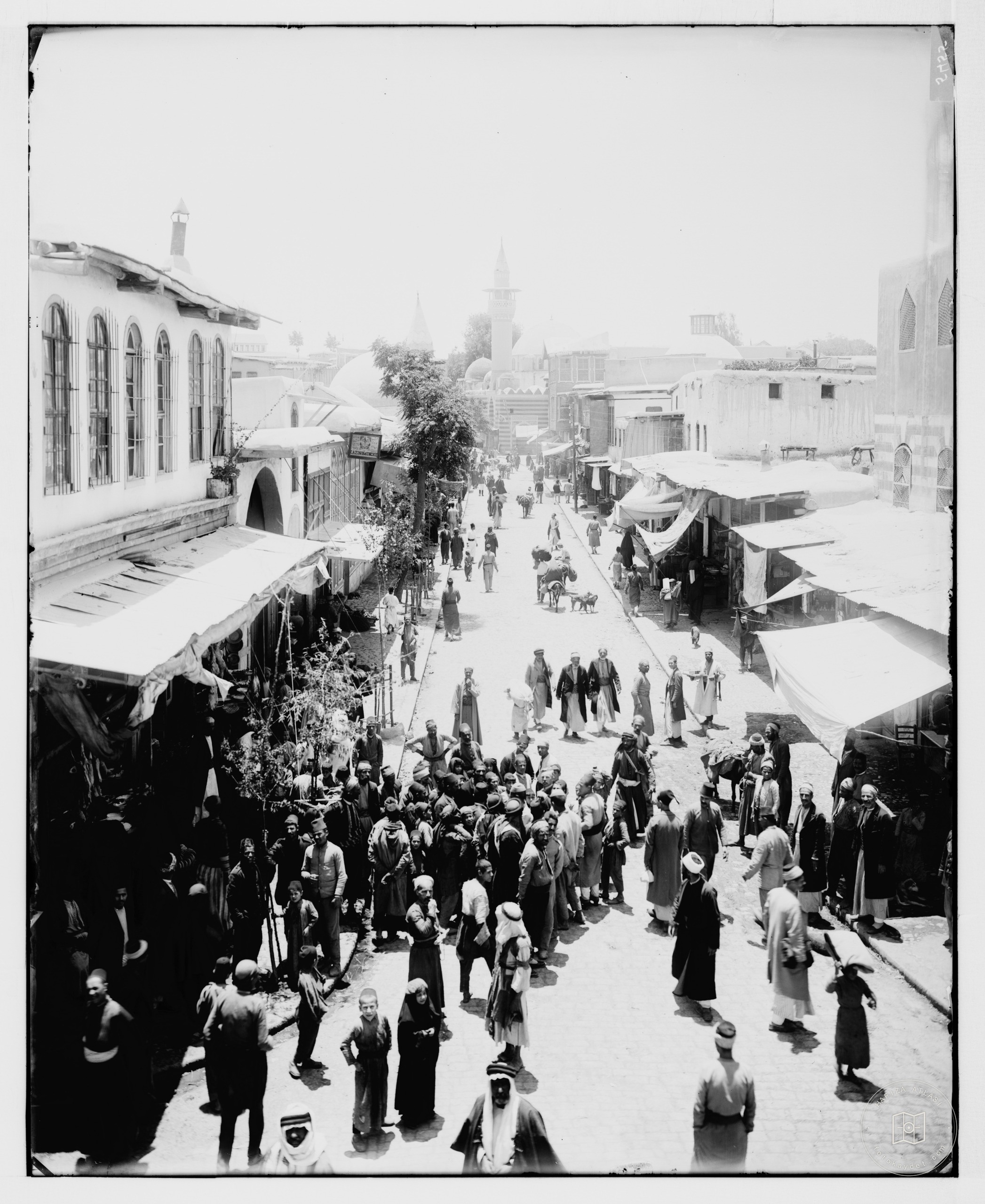 Damascus (Esh-Sham). Street leading to Straight Street
