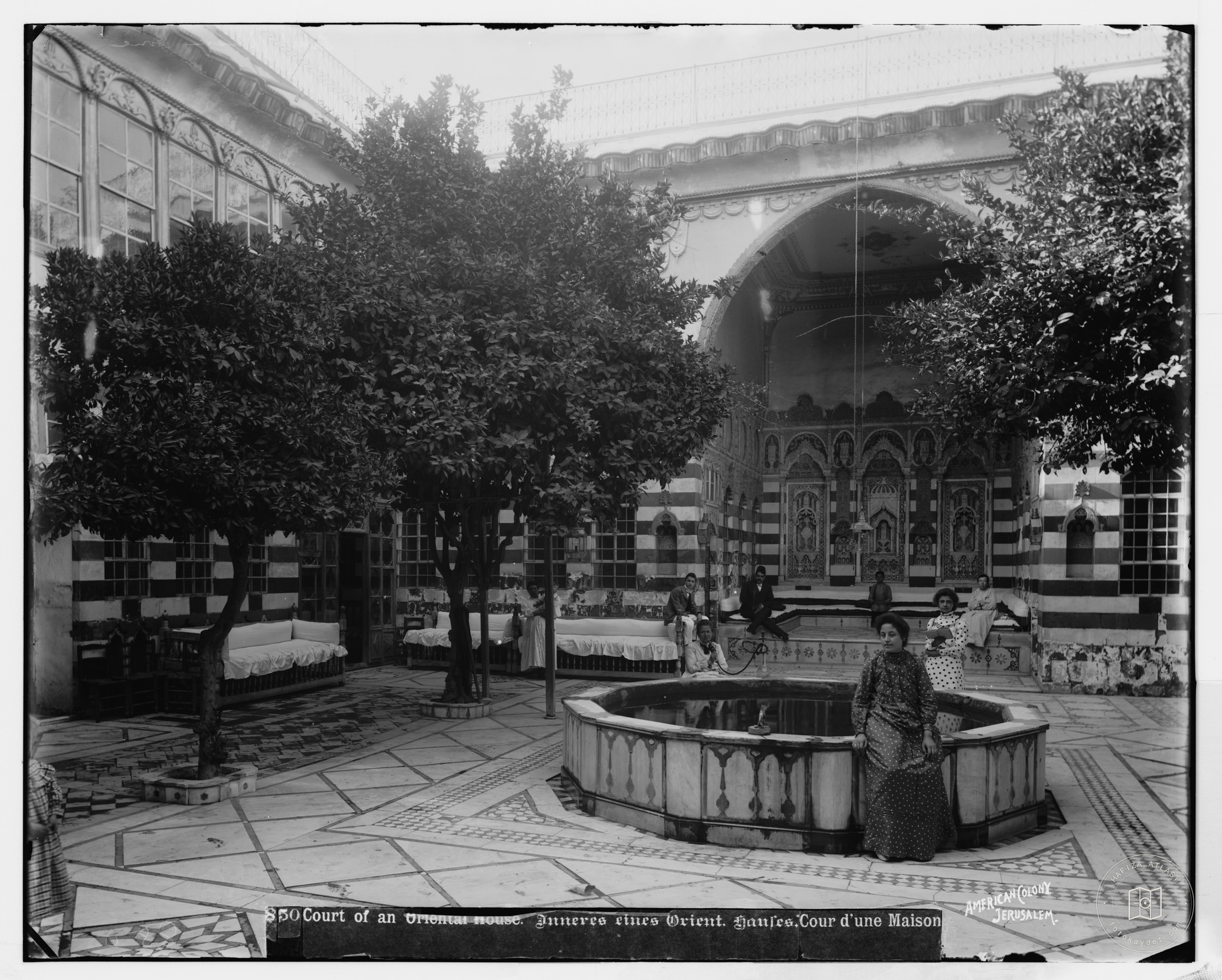 Damascus (Esh-Sham). Court of a Damascus home