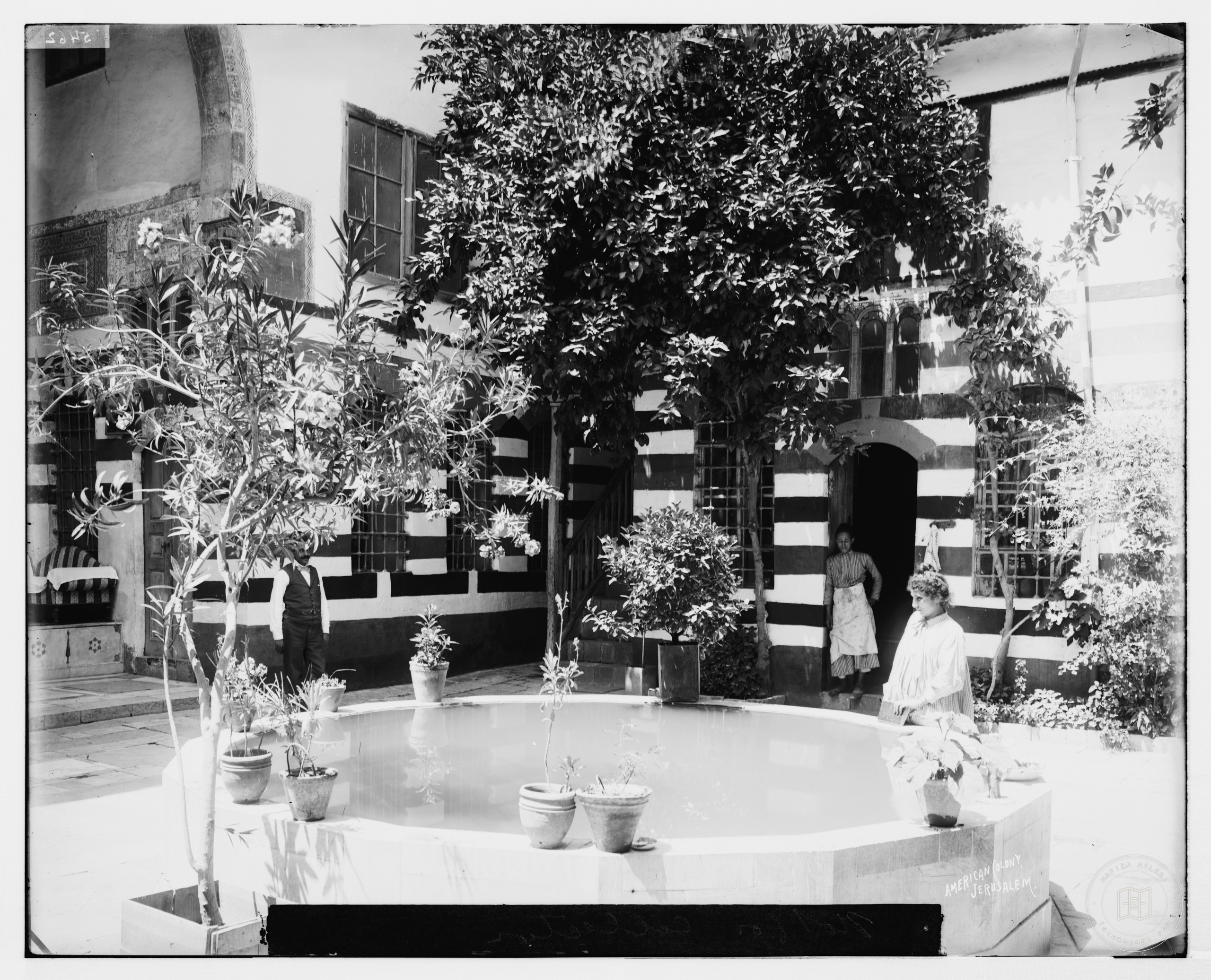 Damascus (Esh-Sham). Court of a Damascus home
