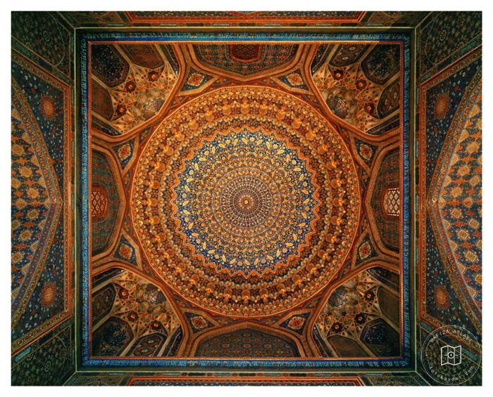 Samarkand — Tillya-Kari Madrasa ceiling dome