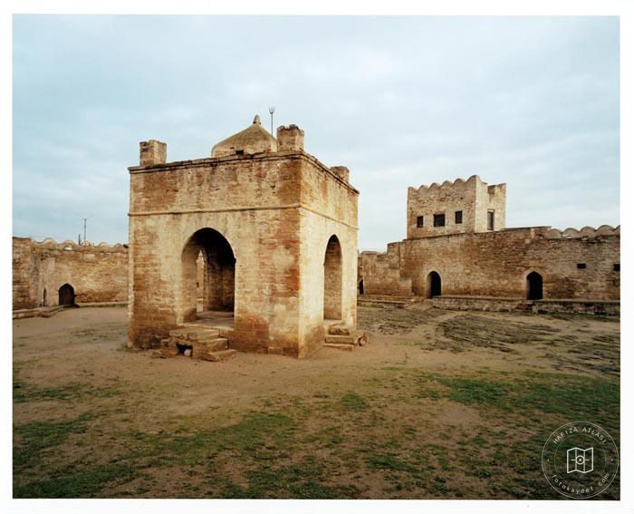 Baku — Courtyard of the Atesgah Fire Temple, a 17th century Zoroastrian structure