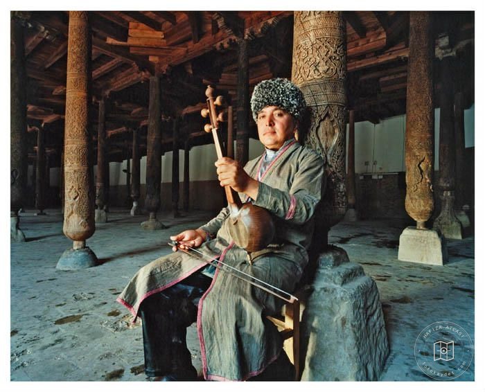 Portrait of Murod Norquziev at Djuma Mosque