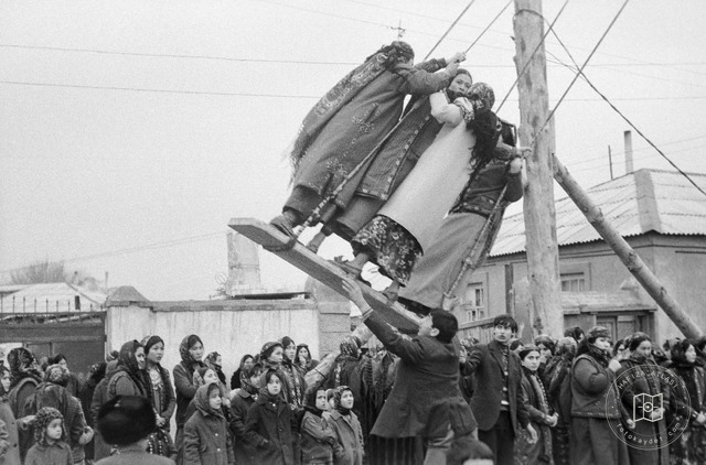 Turkmenistan — Young People on a Festival Swing