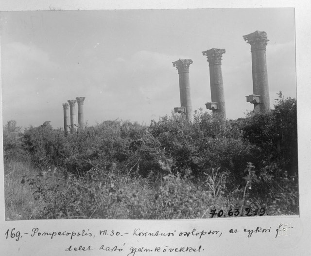 Soli Pompeipolis View of Ancient City Korint Head Columns, Mezitli - Mersin / 1914