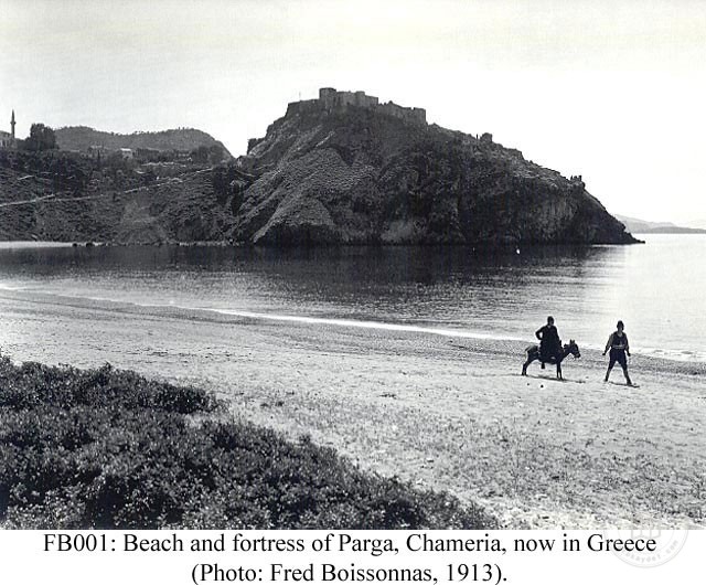 Parga Sahili ve Kalesi / 1913