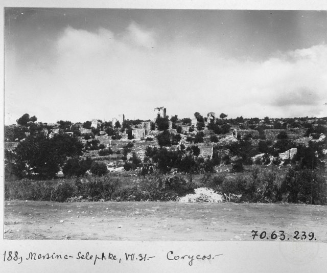 Korykos Ancient City Overview, Mersin / 1914
