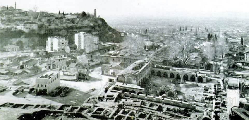 Kapalıçarşı Yangını Sonrası Bursa / 1958
