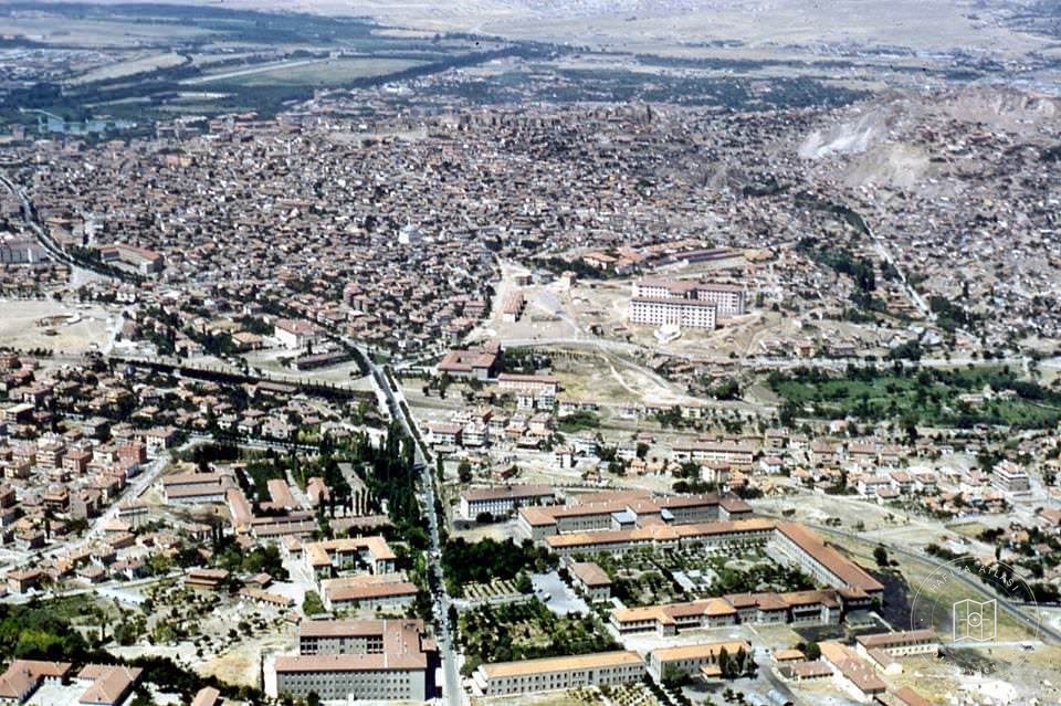 1950′li yıllarda Ankara Havadan Görünümü