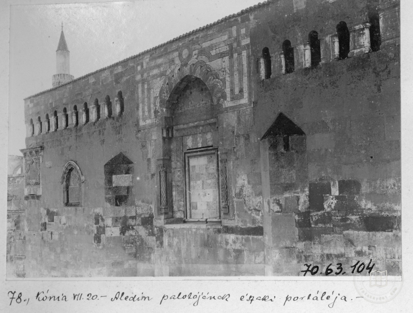Alaaddin Camii Kuzey Duvarları, Konya / 1914