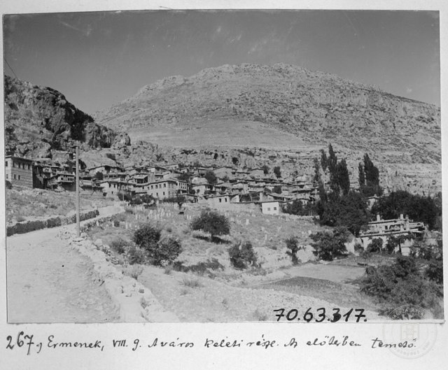 Ermenek - East View of the city and Cemetery, Karaman / 1914