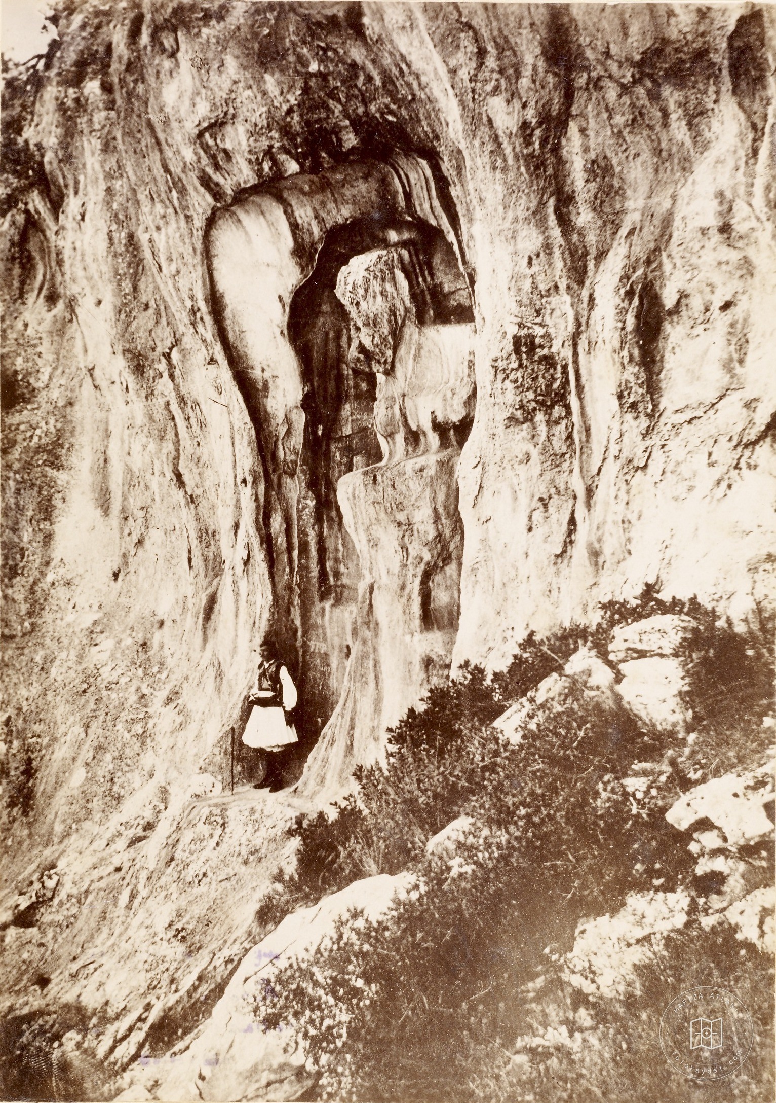 Niobe - Ağlayan Kaya / Manisa / Alex Svobodo Fotoğrafı / 19. Yüzyıl