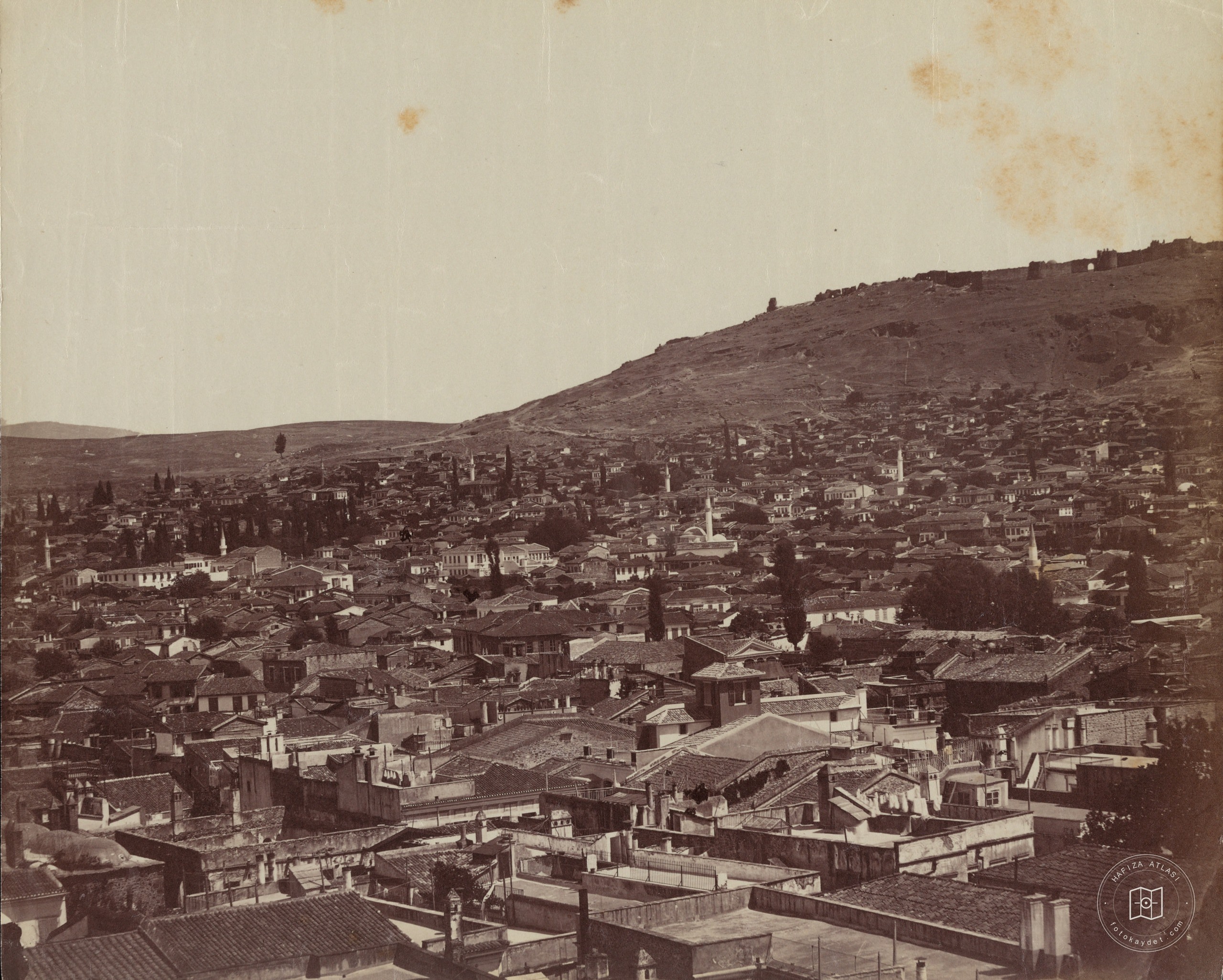 Izmir Overview / Alphonse Rubellin Photo / 1870s