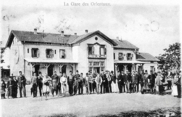 Selanik train station in the Ottoman period